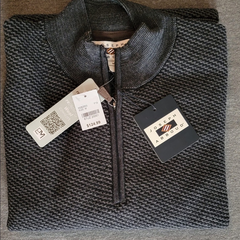 Joseph Abboub Men’s Pullover Sweater Grey